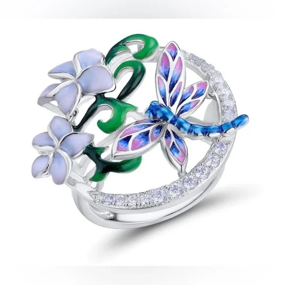 Dragonfly Garden Enamel Set - Picture 2 of 10